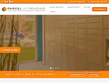 Tablet Screenshot of parcelpending.com
